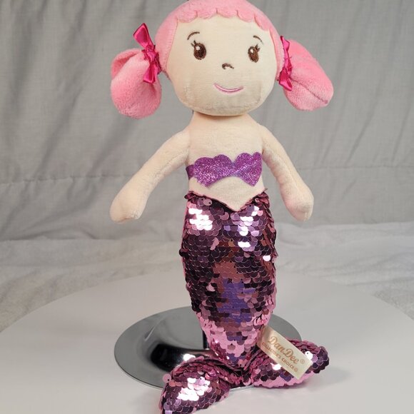 Dandee Mermaid Plush Doll Pink Sequin Tail - Picture 8 of 8